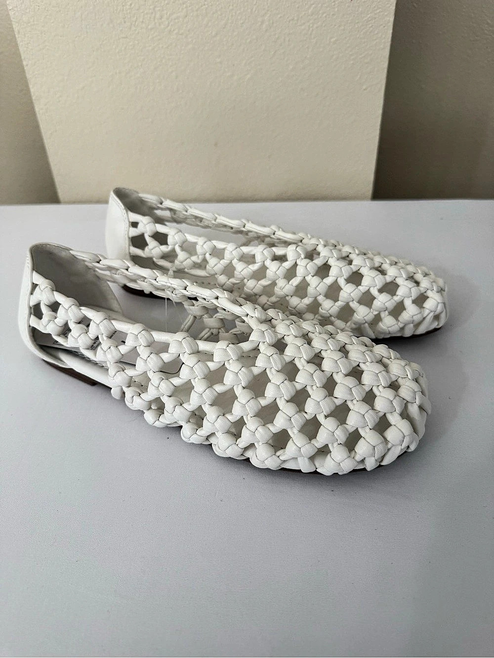 Scoop White Crochet Knot Ballet Flats NWT Women’s Size 7